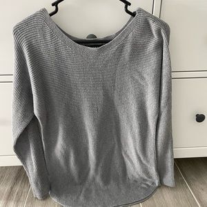 Trouvé Gray Ribbed Sweater Medium